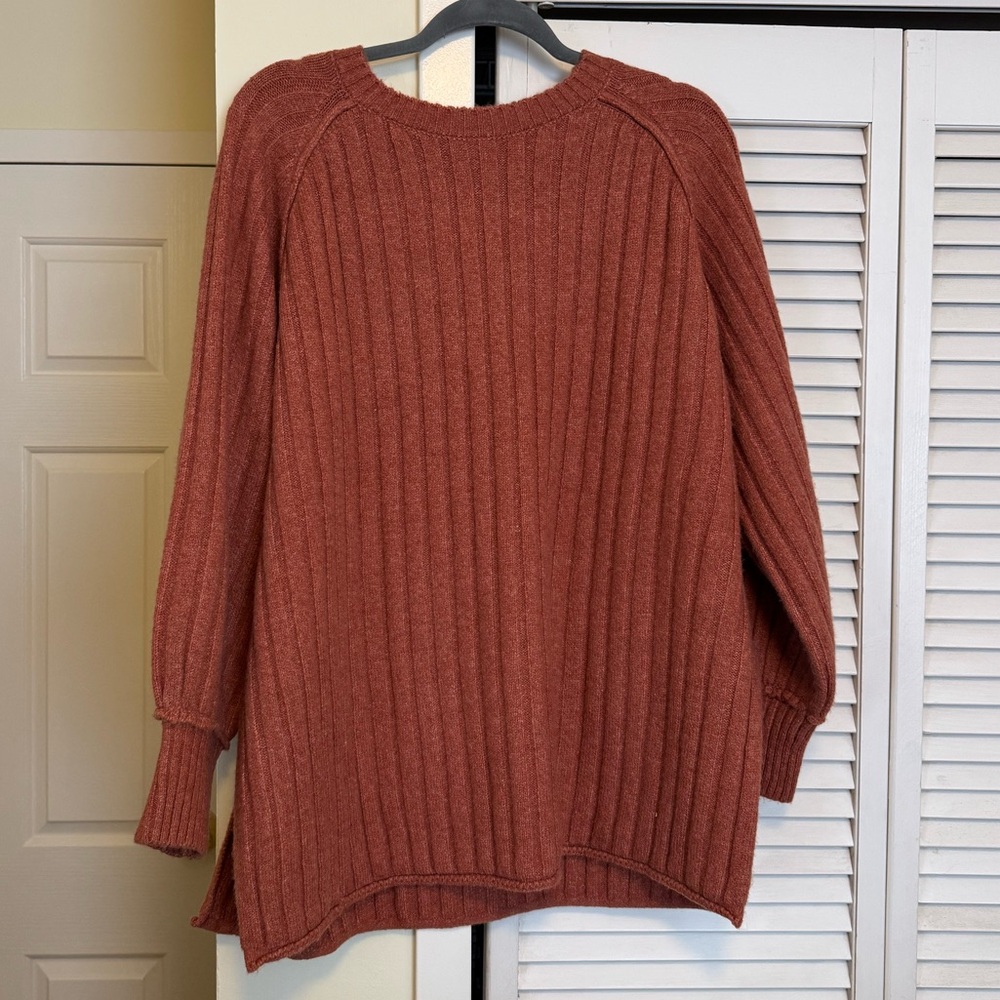 Altar'd State Rust Ribbed Sweater